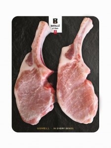 【煮食用】急凍西班牙黑豚法式豬架(2件裝, 約400g)