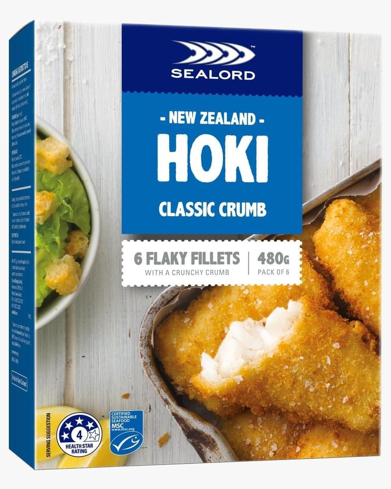 紐西蘭SL Hoki原味脆炸魚柳(480g)