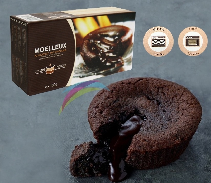 比利時Moelleux特濃朱古力心太軟2件(200g)