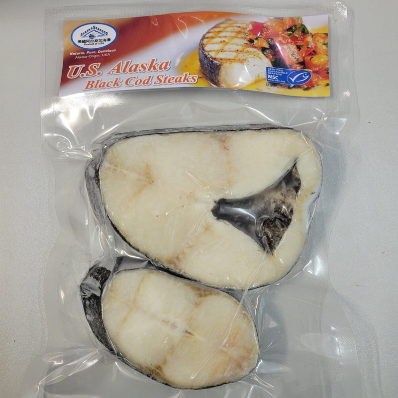 【煮食用】急凍美國阿拉斯加銀鱈魚扒(約400g)2件裝