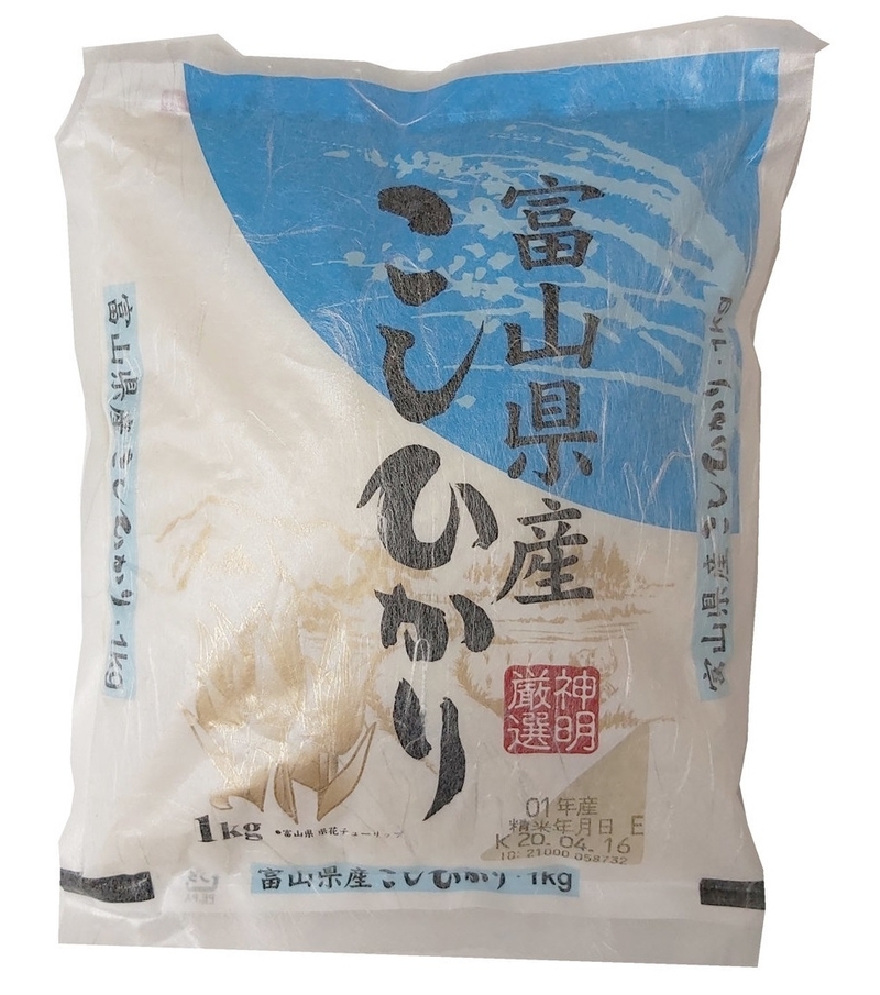 【煮食用】日本神明富山縣產越光米‧珍珠米(1kg)