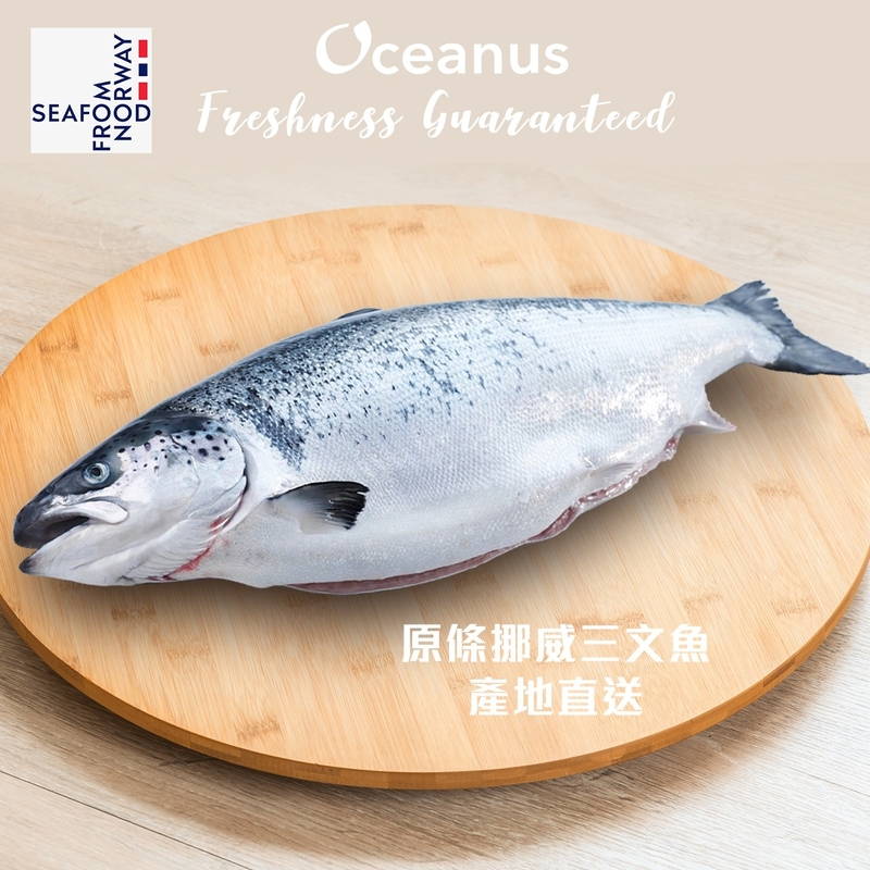 【刺身代切】原條挪威三文魚 (每條約6至7KG)**需2~3天前預訂**