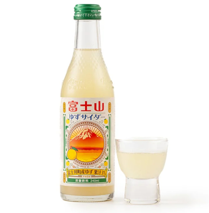 日本木村富士山柚子風味汽水(240ml)