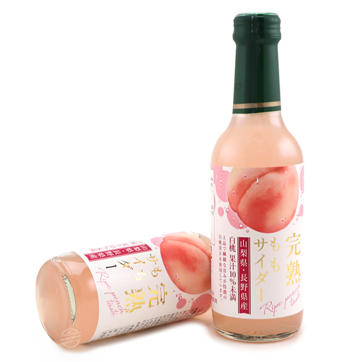 日本木村完熟水蜜桃風味汽水(240ml)                         