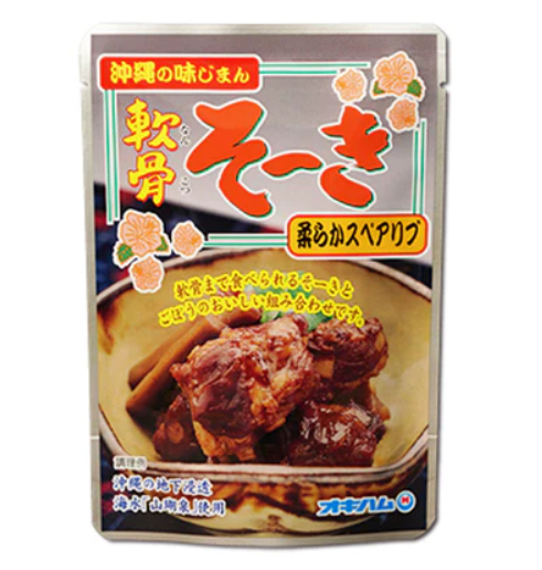 【加熱即食】OKIHAM日本製沖繩風味牛蒡豬軟骨(165g)   