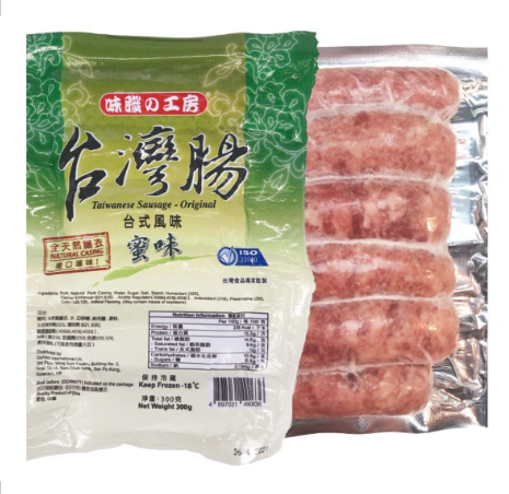 【煮食用】急凍味職の工房台灣腸 - 蜜味6條裝(300g)