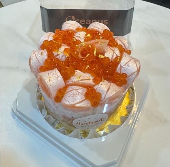 【刺身蛋糕】三文魚腩刺身蛋糕(約500g,4吋)**需2-3天前預訂**