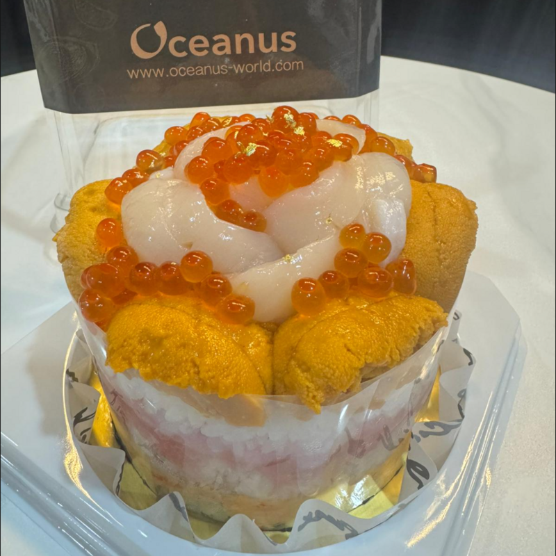 【刺身蛋糕】海膽帶子刺身蛋糕(約500g,4吋)**需2-3天前預訂**