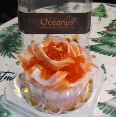 【刺身蛋糕】三文魚腩刺身蛋糕(約500g,4吋)**需2-3天前預訂**