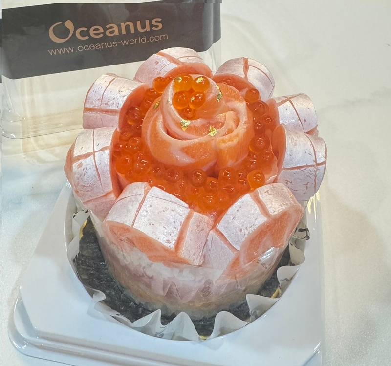 【刺身蛋糕】三文魚腩刺身蛋糕(約500g,4吋)**需2-3天前預訂**