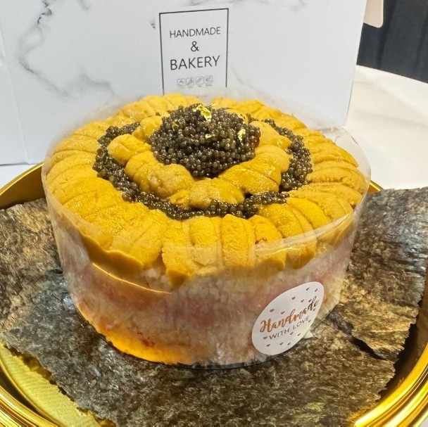 【刺身蛋糕】鱘魚籽海膽刺身蛋糕(約1000g,6吋)