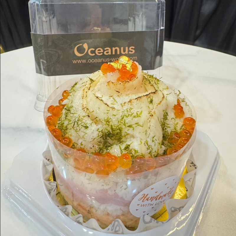 【刺身蛋糕】左口魚雪山刺身蛋糕(約500g)*需要1天前預訂*
