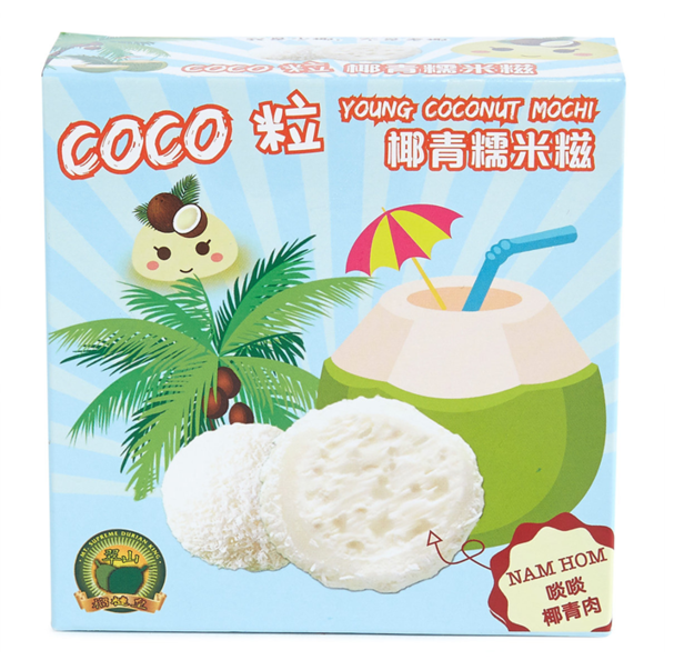 【解凍即食】急凍(翠山牌)馬來西亞Coco粒椰青糯米糍(4粒裝)